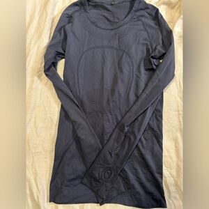 lululemon athletica Deep Blue Long Sleeve Tee